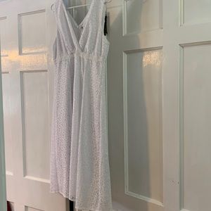 White eyelet dress, size 14